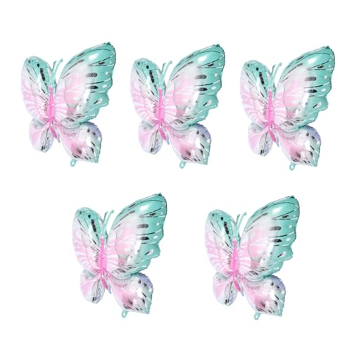 IMIKEYA 5Stücke Teiliges Schmetterlingsballons Aufblasbare Aluminiumfolienballons Für Geburtstagsfeiern Hochzeiten Und Niedliches Design Für Innen Und Außendekorationen IMIKEYA 5Stücke Teiliges Schmetterlingsballons Aufblasbare Aluminiumfolienballons Für Geburtstagsfeiern Hochzeiten Und Niedliches Design Für Innen Und Außendekorationen von IMIKEYA
