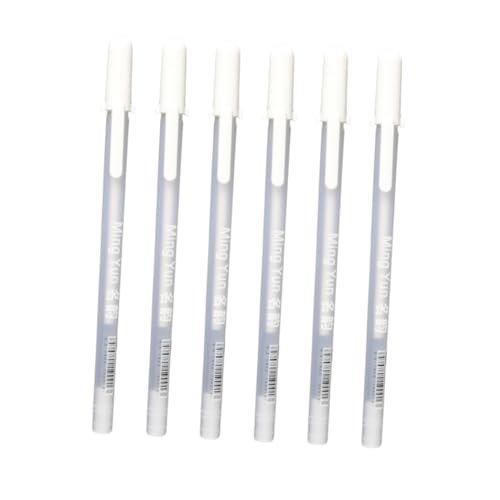 IMIKEYA 6 Pcs Kugelschreiber Weiß Öl Stift Stift Marker Weiß Öl Basierend Farbe Stift IMIKEYA 6 Pcs Kugelschreiber Weiß Öl Stift Stift Marker Weiß Öl Basierend Farbe Stift von IMIKEYA