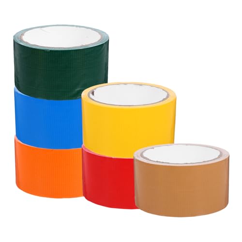 IMIKEYA 6 Rollen Bunte Duct Tape Wasserdichtes Klebeband für Bastelprojekte Hochzeiten und Ausstellungen Starke Haftkraft und Vielseitige Anwendung von IMIKEYA