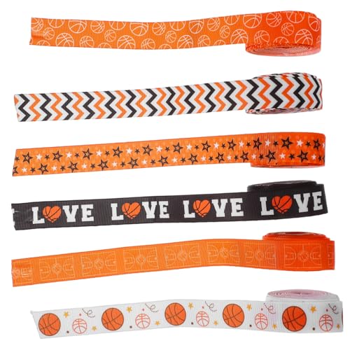 IMIKEYA 6 Rollen Kreatives Basketballband, Geschenkband Mit Sportaufdruck Für Selbstgemachte Weihnachtsdekorationen Und Geburtstagsparty-zubehör IMIKEYA 6 Rollen Kreatives Basketballband, Geschenkband Mit Sportaufdruck Für Selbstgemachte Weihnachtsdekorationen Und Geburtstagsparty-zubehör von IMIKEYA