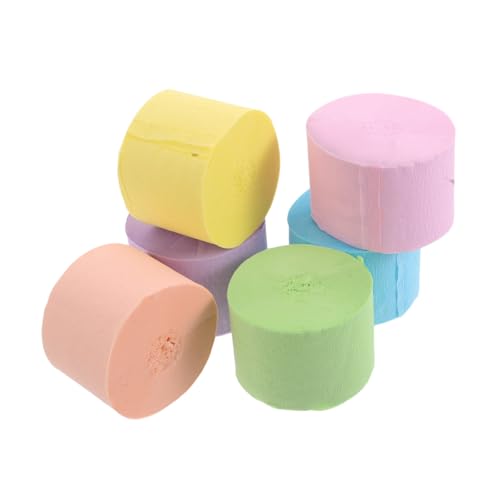 IMIKEYA 6 Rollen Krepppapier Rollen Verschiedenen Farben Tear Resistant Streamer für Hochzeiten Geburtstagsfeiern und Feste Einfache Handhabung für Kreative Dekorationen IMIKEYA 6 Rollen Krepppapier Rollen Verschiedenen Farben Tear Resistant Streamer für Hochzeiten Geburtstagsfeiern und Feste Einfache Handhabung für Kreative Dekorationen von IMIKEYA