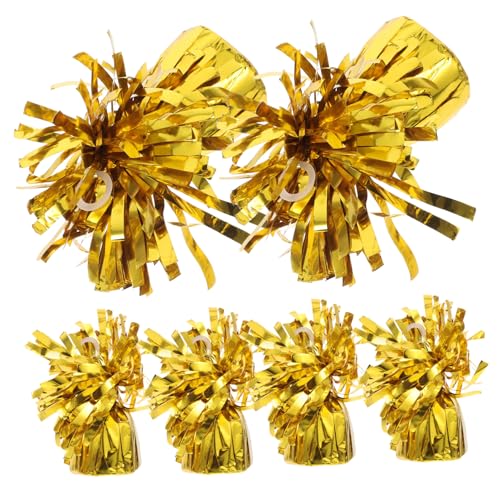 IMIKEYA 6 Stück Ballongewicht ballon dekoration set Gewichte für Luftballons Dekorationen Geburtstag Gewichte für Zementblock Golden von IMIKEYA