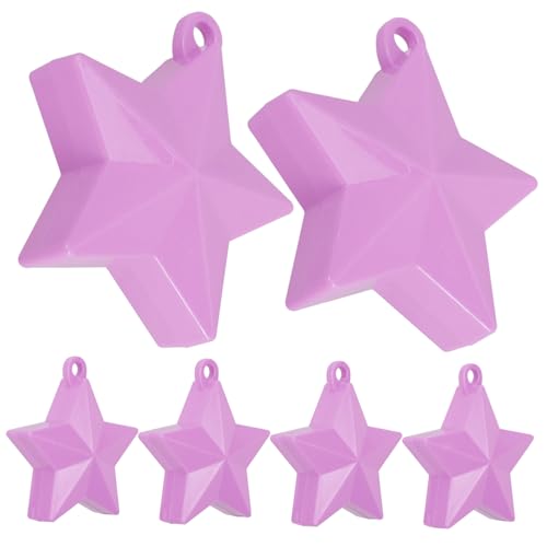 IMIKEYA 6 Stück Ballongewichte Dekorationen Spitz Stern Ballonankergewichte Gewichte Für Luftballons Hawaiianisches Ballongewicht Gewichte Für Lavender Das Haustier von IMIKEYA