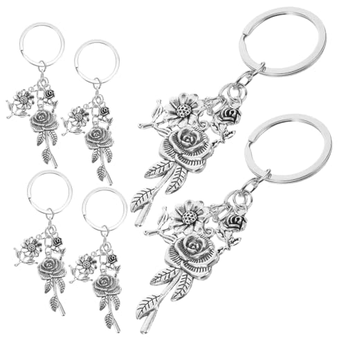 IMIKEYA 6 Stück Blumen Schlüsselanhänger aus Langlebiger Zinklegierung Minimalistischer Blüten Anhänger für Taschen Geldbörsen und Autoschlüssel Leichtes Farbbeständiges Design IMIKEYA 6 Stück Blumen Schlüsselanhänger aus Langlebiger Zinklegierung Minimalistischer Blüten Anhänger für Taschen Geldbörsen und Autoschlüssel Leichtes Farbbeständiges Design von IMIKEYA