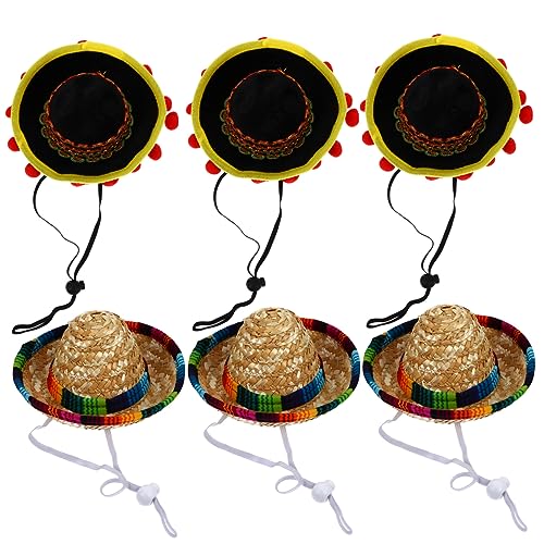 IMIKEYA 6 Stück Mexikanischer Hut Fiesta-strohhüte Mützen Für Frauen Geburtstag Mini-sombrero Runde Party Partyhüte Für Partyhüte Für Erwachsene Sombrero-partyhüte Lustig Polyester IMIKEYA 6 Stück Mexikanischer Hut Fiesta-strohhüte Mützen Für Frauen Geburtstag Mini-sombrero Runde Party Partyhüte Für Partyhüte Für Erwachsene Sombrero-partyhüte Lustig Polyester von IMIKEYA
