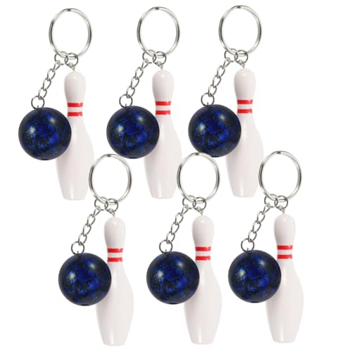 IMIKEYA 6 Stück Teiliges Bowling Schlüsselanhänger Kugel Leichtes Bowling Anhänger Stilvolles Accessoire für Fans als Mitgebsel und Partygeschenk IMIKEYA 6 Stück Teiliges Bowling Schlüsselanhänger Kugel Leichtes Bowling Anhänger Stilvolles Accessoire für Fans als Mitgebsel und Partygeschenk von IMIKEYA