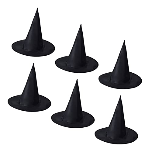 IMIKEYA 6 Stück Teiliges Hexenhut für Halloween Cosplay Kostümzubehör Schwarze Krempe für Mottopartys und Karneval Langlebig und Vielseitig Einsetzbar IMIKEYA 6 Stück Teiliges Hexenhut für Halloween Cosplay Kostümzubehör Schwarze Krempe für Mottopartys und Karneval Langlebig und Vielseitig Einsetzbar von IMIKEYA