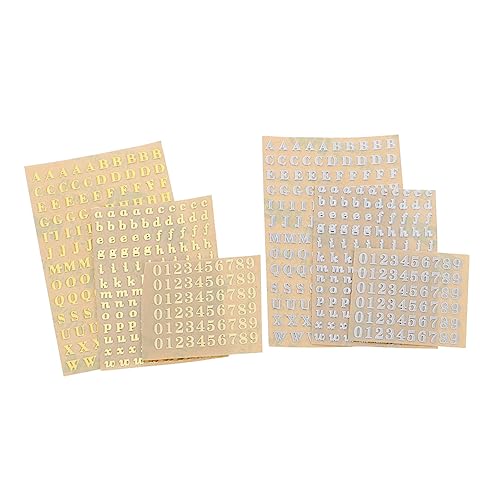 IMIKEYA 6 Stück Teiliges Selbstklebende und Zahlenaufkleber für DIY Projekte Dekorative Aufkleber für Scrapbooking Wasserfeste und Praktische Sticker IMIKEYA 6 Stück Teiliges Selbstklebende und Zahlenaufkleber für DIY Projekte Dekorative Aufkleber für Scrapbooking Wasserfeste und Praktische Sticker von IMIKEYA