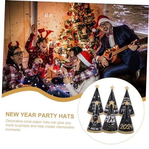 IMIKEYA 6 Stück Teiliges Year Cone Partyhüte Leichte Papierhüte Bunte Neujahrsdekoration Komfortabel und Kompakt für Erwachsene IMIKEYA 6 Stück Teiliges Year Cone Partyhüte Leichte Papierhüte Bunte Neujahrsdekoration Komfortabel und Kompakt für Erwachsene von IMIKEYA