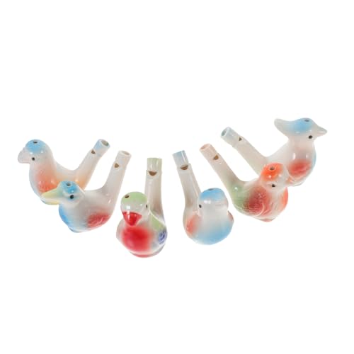 IMIKEYA 6 Stück Waterbird Whistle Ornamente Kind Vogelrufer Forderung für geformt Party Lustige Vogelpfeife Pfeife aus Keramik Bird Whistle Toy Vogelpfeifen pfeifender Vogel von IMIKEYA