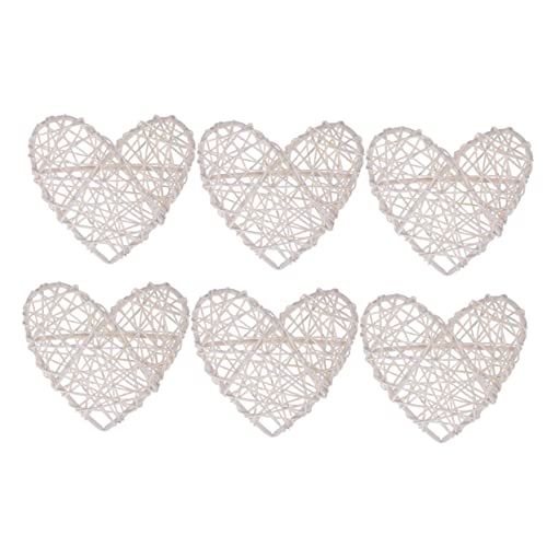 IMIKEYA 6 Stücke Rattan Hochzeit Dekorative Herzen Stilvolle Rattan Ornamente Für Wohnkultur IMIKEYA 6 Stücke Rattan Hochzeit Dekorative Herzen Stilvolle Rattan Ornamente Für Wohnkultur von IMIKEYA