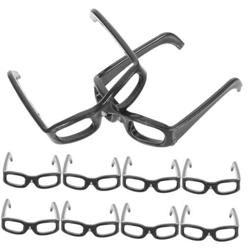IMIKEYA 60 Stück Mini-Brille Puppenbrille schwarz Miniaturen puppenkleidung doll Accessories schnapsgläser Mini- für Puppe Brillen für Puppen Plastik Black von IMIKEYA