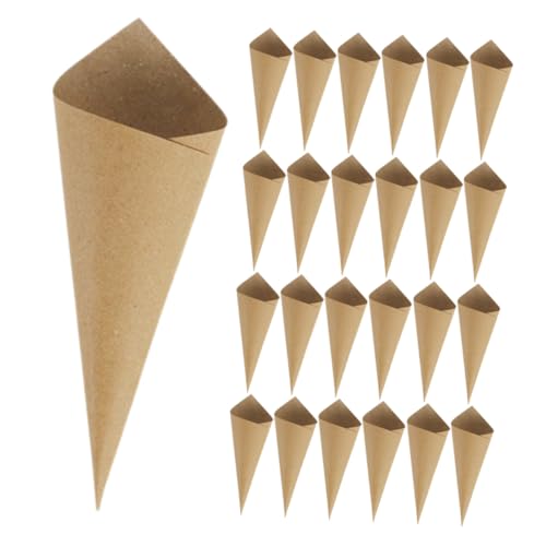 IMIKEYA 60 Stück Papierblattkegel Hochzeit Konfetti Partyzubehör Blumenstrauß Zapfen Blütenkegel Aus Bastelpapier Blumenstrauß Blütenkegel Konfetti Blütenblätter Light von IMIKEYA
