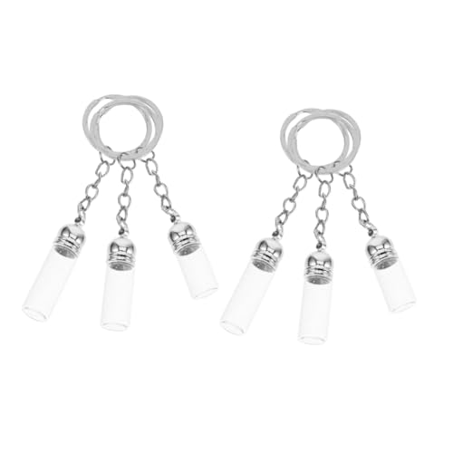 IMIKEYA 6Stücke Glasparfümflasche Schlüsselanhänger Leere Flaschen Für Ätherische Öle Anhänger Aus Parfümflaschen Für Unterwegs Praktisch IMIKEYA 6Stücke Glasparfümflasche Schlüsselanhänger Leere Flaschen Für Ätherische Öle Anhänger Aus Parfümflaschen Für Unterwegs Praktisch von IMIKEYA
