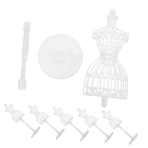 IMIKEYA 6Stücke Mini Puppenständer Hohles Design für Puppenkleidung Kreative Schaufensterpuppen für Puppenhäuser und Dekoration für Bastelprojekte von IMIKEYA