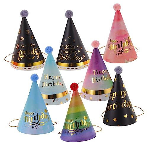 IMIKEYA 8 Stück Geburtstagshut Kind für Party-Kopfbedeckung Papierkegel-Partyhüte Partyhüte Geburtstagskopfbedeckung -Partyhut Geburtstagsparty-Hut Geburtstagskappe Partykegelhut IMIKEYA 8 Stück Geburtstagshut Kind für Party-Kopfbedeckung Papierkegel-Partyhüte Partyhüte Geburtstagskopfbedeckung -Partyhut Geburtstagsparty-Hut Geburtstagskappe Partykegelhut von IMIKEYA