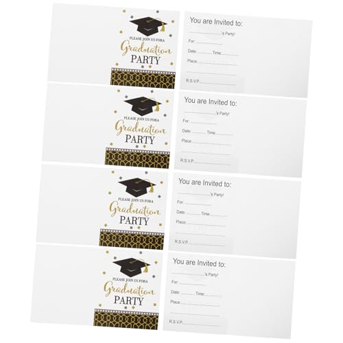IMIKEYA 8stücke Teiliges Einladungskarten Zur Abschlussfeier Thema Papierkarten Für Graduierungsfeier Persönliche Informationen Für Einfache Kommunikation Für Freunde Und Familie IMIKEYA 8stücke Teiliges Einladungskarten Zur Abschlussfeier Thema Papierkarten Für Graduierungsfeier Persönliche Informationen Für Einfache Kommunikation Für Freunde Und Familie von IMIKEYA