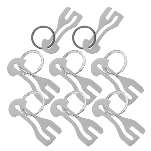 IMIKEYA 8 Stück Teiliges Einkaufswagen Chip Schlüsselanhänger Metall Schlüsselring für Einkaufswagen Praktischer Token Halter für Müheloses Einkaufen Langlebig und Leicht für Täglichen von IMIKEYA