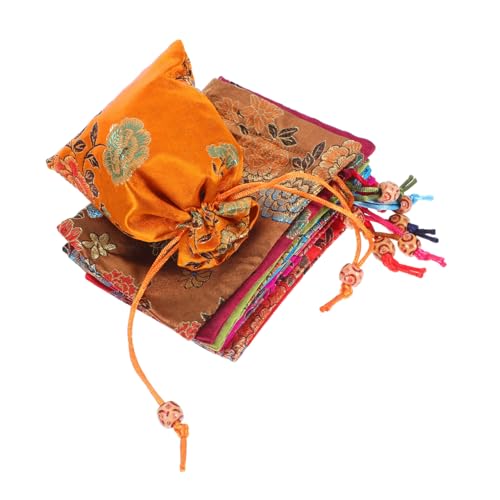 IMIKEYA 8 Stück Teiliges Kleine Stoffbeutel mit Kordelzug Bestickte Blumenmotive Weiche Langlebige Stoffbeutel für Schmuck Kosmetik Aufbewahrung Tragbare Reiseetuis Praktische von IMIKEYA