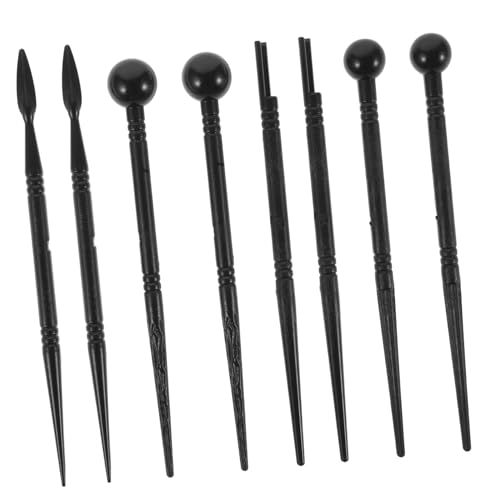 IMIKEYA 8 Teiliges Tonwerkzeug Set Polymer Ton Set Für Erwachsene Schwarzer Kunststoff von IMIKEYA