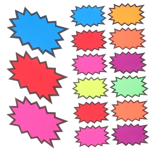 IMIKEYA 80 Stück Fluoreszierende Verkaufsschilder Neonpapier Sterne für Einzelhandel Garagenverkäufe Fundraising Leere Preisschilder zur Personalisierung IMIKEYA 80 Stück Fluoreszierende Verkaufsschilder Neonpapier Sterne für Einzelhandel Garagenverkäufe Fundraising Leere Preisschilder zur Personalisierung von IMIKEYA