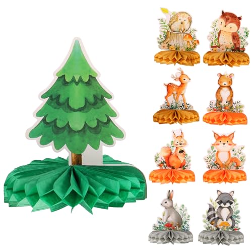 IMIKEYA 9 Stück Geburtstagsverzierung Party Erste Fälschung Wald Thema Dschungel Geburtstagsfeier Schmücken Herzstück Aus Tierwaben Papier IMIKEYA 9 Stück Geburtstagsverzierung Party Erste Fälschung Wald Thema Dschungel Geburtstagsfeier Schmücken Herzstück Aus Tierwaben Papier von IMIKEYA