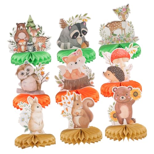 IMIKEYA 9 Stück Tierparty Ornamente Hochzeit Dekorationen Kindergarten Bienenwabe Tafelaufsätze Mit Wabenstruktur Wabenförmiges Herzstück Waldwaben-mittelstücke 350 g Weißer Karton IMIKEYA 9 Stück Tierparty Ornamente Hochzeit Dekorationen Kindergarten Bienenwabe Tafelaufsätze Mit Wabenstruktur Wabenförmiges Herzstück Waldwaben-mittelstücke 350 g Weißer Karton von IMIKEYA