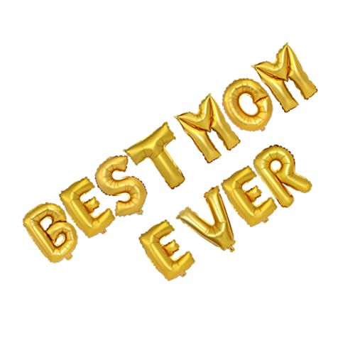IMIKEYA Buchstaben Folienballon Set Goldfarbene Aluminiumfolie Mom Ever Schriftzug Muttertags Dekoration für Party Einfach Aufzublasen Langlebig Fotokulisse für Familienfeiern IMIKEYA Buchstaben Folienballon Set Goldfarbene Aluminiumfolie Mom Ever Schriftzug Muttertags Dekoration für Party Einfach Aufzublasen Langlebig Fotokulisse für Familienfeiern von IMIKEYA