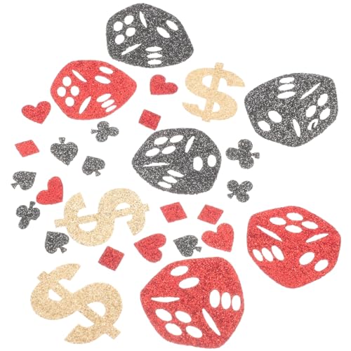 IMIKEYA Glitzer Poker Konfetti 2 Beutel Tischgestaltung für Party Junggesellenabschied Vliesstoff Glitzerndes Partyzubehör von IMIKEYA
