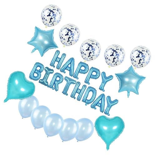 IMIKEYA Detailliertes Design Buchstabenballons Stern Papierschnitzel Set Für Große Geburtstagsballondekorationen von IMIKEYA
