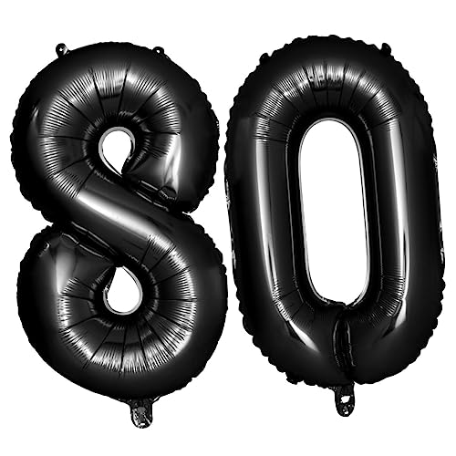 IMIKEYA Digitaler Aluminiumfolienballon Folienballons Nummernballons schwarz Jubiläumsballons Zahlenballons Partyballons IMIKEYA Digitaler Aluminiumfolienballon Folienballons Nummernballons schwarz Jubiläumsballons Zahlenballons Partyballons von IMIKEYA