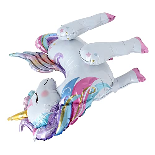 IMIKEYA Einhorn-ballon Partyzubehör Luftballons Dekorationen Einhornballon Led Und Gefälligkeiten Für Partyballons Kinderpartyballons Bezaubernder Folienballon Süßer Ballon Aluminiumfolie von IMIKEYA