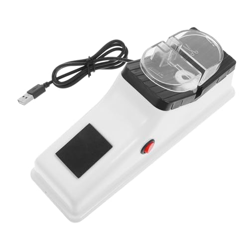 IMIKEYA Elektrischer Messerschärfer Multifunktionales Schärfgerät für Küchenmesser Schnelles und Benutzerfreundliches Schärfen für Kochmesser Robust und Langlebig USB mit von IMIKEYA