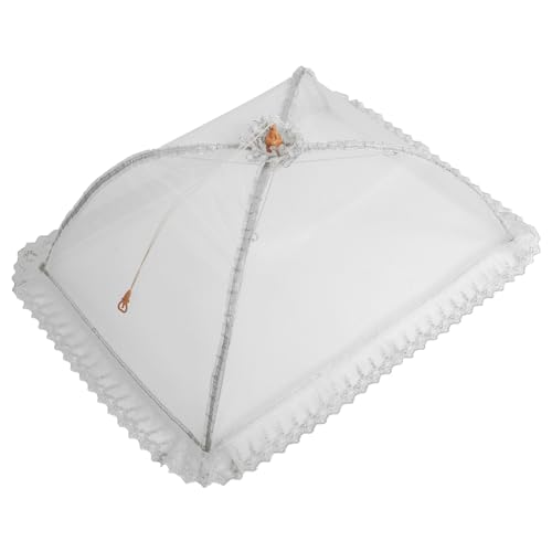 IMIKEYA Faltbare Lebensmittelabdeckhaube aus Hochwertigem Netzstoff Insektenschutz mit Praktischem Ringgriff Farbenfrohes Design für Küche Picknick BBQ und Outdoor Partys von IMIKEYA