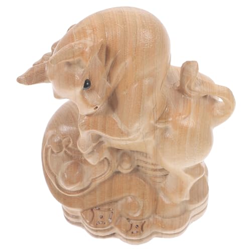 IMIKEYA Geschnitzte Tierornamente kleine Tierfiguren Original Sport Aufkleber Schwanenhals Träger bürodeko büro Dekoration bastelset basteln Kuhskulptur aus Holz zarte Kuhstatue Mahagoni- IMIKEYA Geschnitzte Tierornamente kleine Tierfiguren Original Sport Aufkleber Schwanenhals Träger bürodeko büro Dekoration bastelset basteln Kuhskulptur aus Holz zarte Kuhstatue Mahagoni- von IMIKEYA