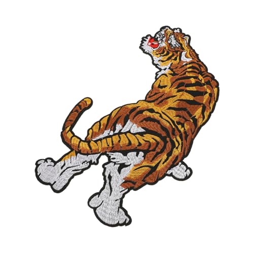 IMIKEYA Großer Tiger Aufnäher Bestickter Animal Patch für Kleidung Rucksäcke DIY Nähen Chinesisches Design Shirts Kissen und Taschen IMIKEYA Großer Tiger Aufnäher Bestickter Animal Patch für Kleidung Rucksäcke DIY Nähen Chinesisches Design Shirts Kissen und Taschen von IMIKEYA