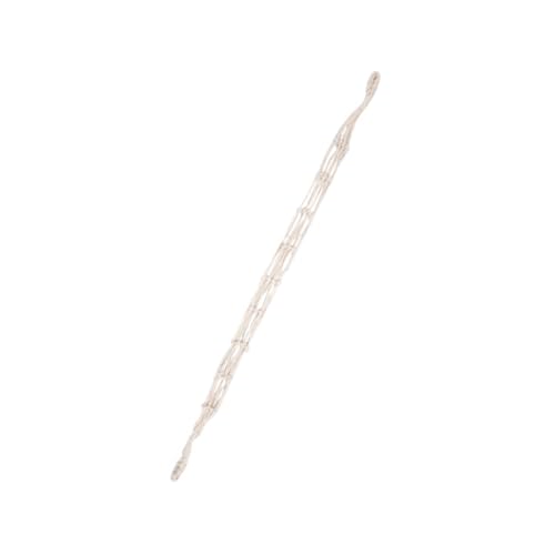 IMIKEYA Hängende Aufbewahrungstasche aus Gewebtem Baumwollseil für Toilettenpapierrollen und Bücher Wandmontierbar Platzsparend Robust Beige Vielseitiger Organizer für Wohnzimmer und Bad von IMIKEYA