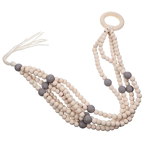 IMIKEYA Hängender Pflanzenkorb Holzperlen Dekorativer Blumentopfhalter für Innen und Außen Praktischer Blumenkleiderbügel mit Gewebter Struktur und Feiner Handwerkskunst IMIKEYA Hängender Pflanzenkorb Holzperlen Dekorativer Blumentopfhalter für Innen und Außen Praktischer Blumenkleiderbügel mit Gewebter Struktur und Feiner Handwerkskunst von IMIKEYA