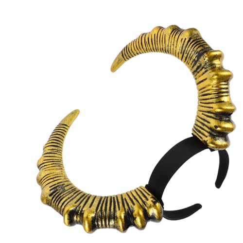 IMIKEYA Halloween Gothic Ziegenhörner Haarreif Goldener RAM Horns Headpiece Für Kostüm Cosplay Party Geburtstag Bühne Karneval Accessoire Unisex IMIKEYA Halloween Gothic Ziegenhörner Haarreif Goldener RAM Horns Headpiece Für Kostüm Cosplay Party Geburtstag Bühne Karneval Accessoire Unisex von IMIKEYA