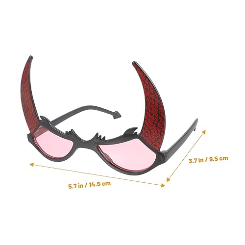 IMIKEYA Halloween Party Brille Kunststoff Schädel Brillenrahmen Lustige Cosplay Eyewear für Erwachsene Karneval Fasching Kostüm Zubehör von IMIKEYA