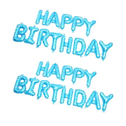 IMIKEYA Geburtstags-buchstabenballons 16 Zoll 2 Sets Partydekorationen Für Jungen Und Mädchen Happy Birthday- IMIKEYA Geburtstags-buchstabenballons 16 Zoll 2 Sets Partydekorationen Für Jungen Und Mädchen Happy Birthday- von IMIKEYA