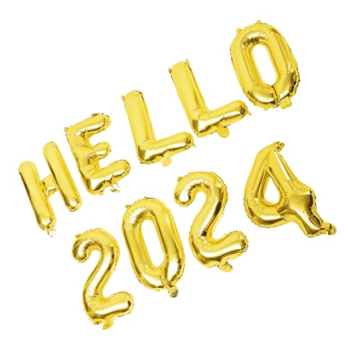 IMIKEYA Hello Folienballon Gold Aluminium Party Deko Luftballons Wiederverwendbar Reißfest Für Silvester Neujahrsfeier Fenster Wand Tür Dekoration IMIKEYA Hello Folienballon Gold Aluminium Party Deko Luftballons Wiederverwendbar Reißfest Für Silvester Neujahrsfeier Fenster Wand Tür Dekoration von IMIKEYA