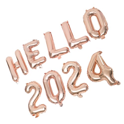 IMIKEYA Hello Zahlen Folienballons Roségold Aluminiumfolie Party Luftballons Dekoration für Neujahr Silvester Feier Vielseitig für Wand Tisch Fenster Reißfest Fotorequisiten IMIKEYA Hello Zahlen Folienballons Roségold Aluminiumfolie Party Luftballons Dekoration für Neujahr Silvester Feier Vielseitig für Wand Tisch Fenster Reißfest Fotorequisiten von IMIKEYA