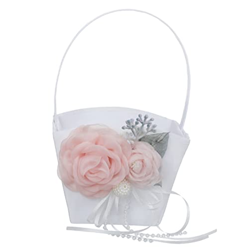 IMIKEYA Hochzeitsblumenkorb aus Tragbarer Streukorb für Blumen Süßigkeiten und Früchte Eleganter Blumenkorb mit Bogen für Hochzeitsdekoration und Tägliche Aufbewahrung IMIKEYA Hochzeitsblumenkorb aus Tragbarer Streukorb für Blumen Süßigkeiten und Früchte Eleganter Blumenkorb mit Bogen für Hochzeitsdekoration und Tägliche Aufbewahrung von IMIKEYA