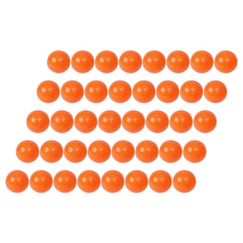 IMIKEYA Hohle Lotteriekugeln 50 Stück Leer Ostern Ausfüllbar Süßigkeiten-Ornament Bier-Pong-Bälle Mini-Bingo-Bälle Automaten-Spielkapseln Tombola-Bälle Orange von IMIKEYA