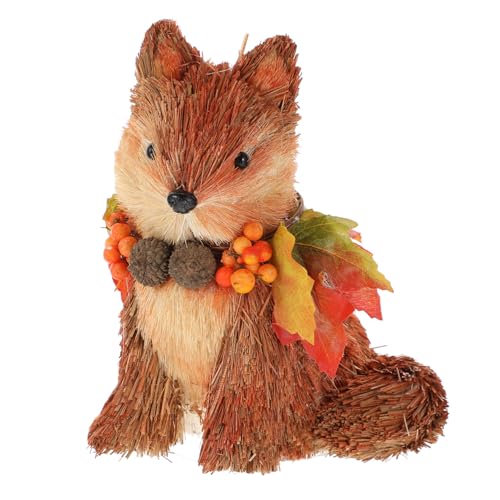 IMIKEYA Holzfigur Sitzender Fuchs Handgefertigt Miniatur Skulptur für Wohnraumdekoration Gartenstatue Desktop Ornament Natürliche Holzdekoration Geschenkidee IMIKEYA Holzfigur Sitzender Fuchs Handgefertigt Miniatur Skulptur für Wohnraumdekoration Gartenstatue Desktop Ornament Natürliche Holzdekoration Geschenkidee von IMIKEYA