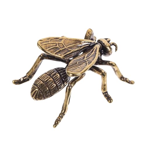 IMIKEYA Kleine Messing Bienenfigur Desktop Dekoration mit Flachem Boden Stabile Insekten Deko Feine Handwerkskunst Einzigartiges Vintage Design für Schreibtisch und Schminktisch IMIKEYA Kleine Messing Bienenfigur Desktop Dekoration mit Flachem Boden Stabile Insekten Deko Feine Handwerkskunst Einzigartiges Vintage Design für Schreibtisch und Schminktisch von IMIKEYA