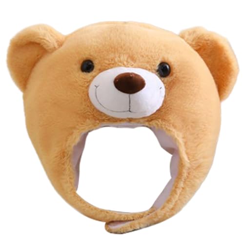 IMIKEYA Kleiner Bärenhut Bär Cosplay Mütze Bob Kostüm tragen Party süße Tiermütze Bär lustiger Hut Mütze in Bärenform Multifunktionaler Tierhut Kopfbedeckung in Bärenform Cartoonhut Plüsch von IMIKEYA