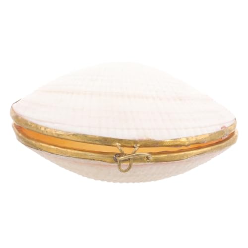 IMIKEYA Kleiner Schmuckaufbewahrungsbox Mit Muschelform Stilvolle Schmuckschatulle Für Ringe Und Ohrringe Perfektes Geschenkset Für Frauen Und Junge Mädchen Bezaubernde Deko Für Jeden von IMIKEYA