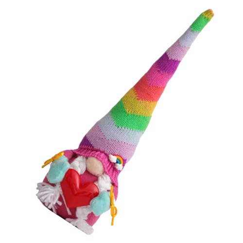IMIKEYA Knitted Rainbow Faceless GNOME Doll Hochwertige Strickpuppe Kuschelige Heimdekoration Warmes Wohnambiente Geschenkidee IMIKEYA Knitted Rainbow Faceless GNOME Doll Hochwertige Strickpuppe Kuschelige Heimdekoration Warmes Wohnambiente Geschenkidee von IMIKEYA